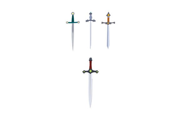 Fantasy Medieval Swords for Gaming and I: Crafting Heroic Iconography for Digital Worlds