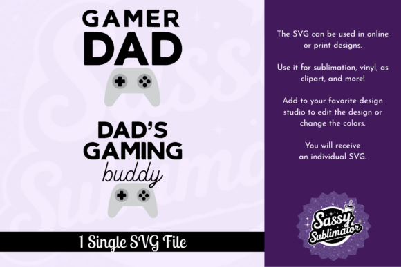 Gamer Dad Dad’s Gaming Buddy: A Versatile Design for Creative Workflows