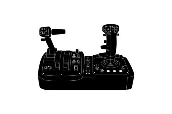 Gaming Control Panel Vector Illustration