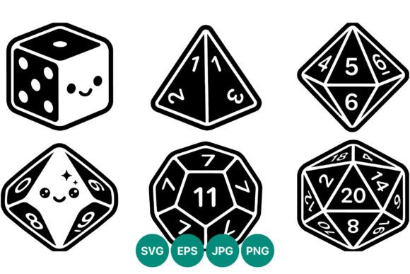 Happy Dice Gaming Polyhedron Vector: A Creative Tool for Modern Gamers and Designers