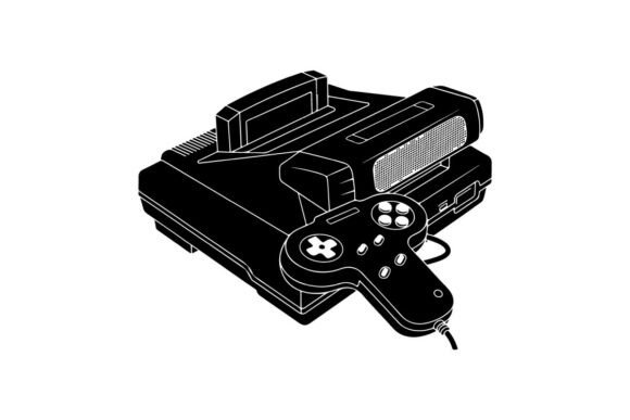 Modern Black Gaming Controller Vector Il: A Must-Have for Creative Professionals