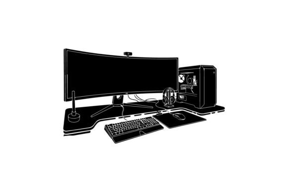 Modern Gaming Pc Setup Vector Illustrati: A Comprehensive Overview
