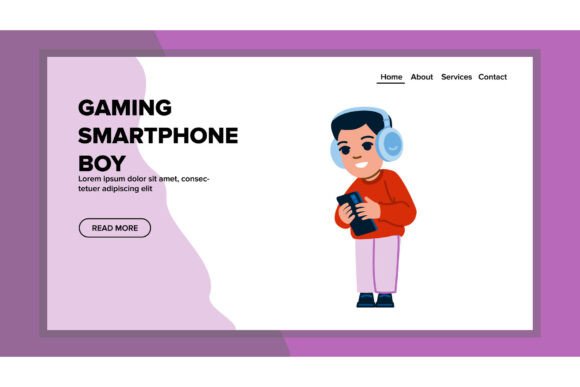 Play Gaming Smartphone Boy Vector: A Modern Digital Asset for Gamers and Designers