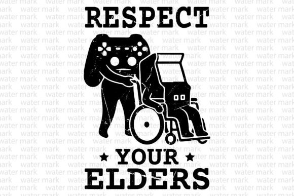 Respect Your Elders Gaming Control PNG: A Versatile Design for Creative Expression