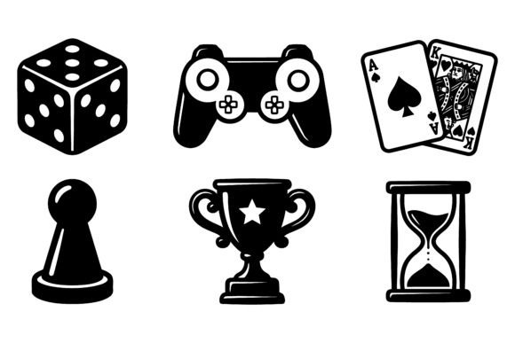 Retro Gaming Icons SVG Pack