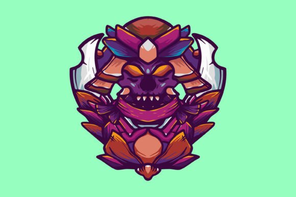 Samurai Ogre Mask Gaming Esport Logo: A Unique Branding Solution