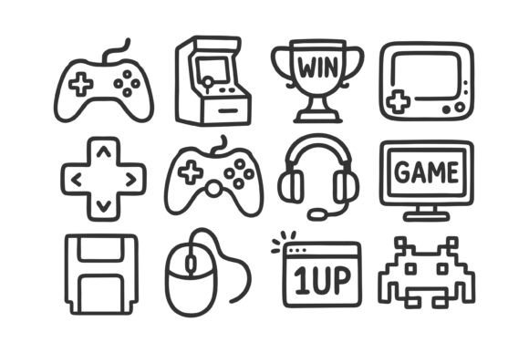 Set of Gaming Icons: A Must-Have for Digital Creators
