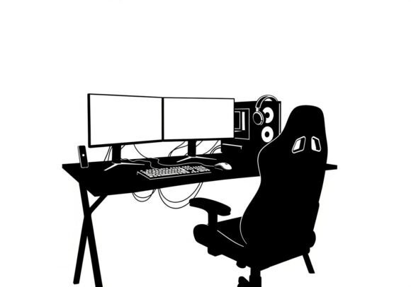 Silhouette of Gaming Workstation Chair: A Versatile Design for Every Setup