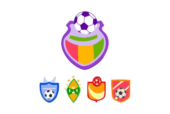 Soccer Ball Emblems for Gaming and Sport