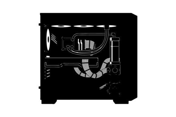 Transparent Gaming Pc Case with RGB Vect
