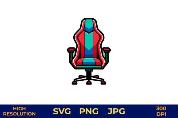 Vector Gaming Chair Illustration Design