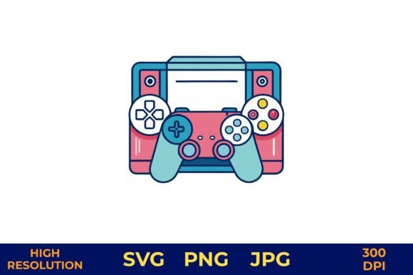 Vibrant Gaming Controller Vector Design: A Creative Tool for Digital Artists and Gamers