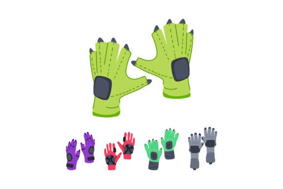 Virtual Reality Gaming Gloves Vector Ill: Transforming Digital Interaction