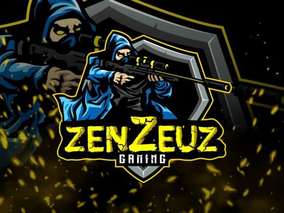 ZenZeuz Sniper Gaming Mascot Logo: A Tactical Identity for Esports
